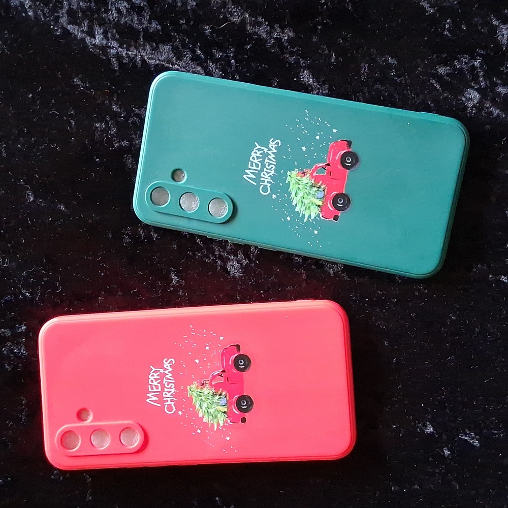 Festive Merry Christmas Phone Case Set - Red and Green For Galaxy A54